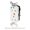 Leviton Straight Blade Receptacle, 5-20R, 20 A, 125V AC, Flush Mount, Self-Grounded M8300-ILT - alternate 4