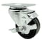 Service Caster 3.5 Inch Phenolic Wheel Swivel Top Plate Caster with Brake SCC-20S3514-PHR-TLB-TP2 - alternate 1