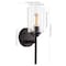Jonathan Y Juno 13" 1-Light Farmhouse Industrial Metal/Glass Cylinder LED Sconce, Oil Rubbed Bronze/Clear JYL9547A - alternate 7