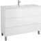 Homeroots 48" White Wood Freestanding Bathroom Vanity With White Sink And Three Drawers 624164 - alternate 5