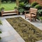 Homeroots 8' Runner Coffee and Gray Oriental Washable Non Skid Indoor Outdoor Runner Rug 563755 - alternate 1