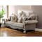 Homeroots 93" Pearl Velvet Sofa And Toss Pillows 491009 - alternate 3