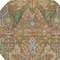 Homeroots 8' Copper Green And Beige Round Floral Washable Indoor Outdoor Area Rug 605279 - alternate 9
