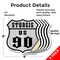 Signmission Sturgis Us 90, 6 inch X 6 inch, Vinyl Decal, 5PK SHI-D-5PACK-6-481 - alternate 4