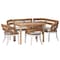 Bali & Pari Ubud Seagrass Dining Nook Set, Set of 5 260-14184-14185-13423-13875-13875-ZORO - alternate 1