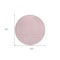 Homeroots 8' Pink And Ivory Round Geometric Washable Indoor Outdoor Area Rug 595585 - alternate 8