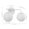 Jonathan Y Louis Parisian Globe 15" 2-Light Metal/Frosted Glass Modern Contemporary LED Vanity Light, White JYL3535D - alternate 10
