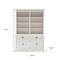 Homeroots 87" White Solid Wood Side Board with Hutch 397119 - alternate 10