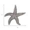Homeroots 19" Antiqued Silver Resin Starfish Hanging Dimensional Sculpture 401229 - alternate 7