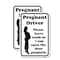 Signmission Pregnant Driver - Please Leave Room So I Can Open the D, 12'' X 18'', Heavy Gauge Aluminum, 2PK A-1218-2PACK-23275 - alternate 1