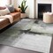 Homeroots 5' X 8' Sage Black And Gray Abstract Washable Indoor Outdoor Area Rug 603654 - alternate 7