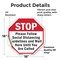Signmission Stop Please Follow Social Distancin, 18 Inch X 18 Inch, Vinyl Decal OC-D-18-196 - alternate 4