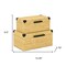 Homeroots Set of Two Natural And Black Faux Rattan Nesting Storage Boxes With Lids, 2PK 712930 - alternate 10