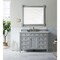James Martin Vanities Brittany 48in Single Vanity, Urban Gray w/ 3 CM Ethereal Noctis Silestone Top 650-V48-UGR-FENC - alternate 8