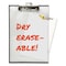Baumgartens 9" x 12" Quick Reference Clipboard, 1/2" capacity, Clear TA1611 - alternate 1