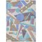 Homeroots 3' X 5' Brown Teal Blue And Ivory Geometric Washable Indoor Outdoor Area Rug 617950 - alternate 6