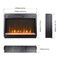 Edendirect 23 in. Ventless Electric Fireplace Insert with crystal & realistic flame, remote control with timer ZR-W1769110507 - alternate 7