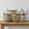 Homeroots Set of Three Natural Wicker Basket, 3PK 392159 - alternate 8