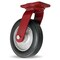 Hamilton Dual Wheel Cush-N-Tuf Swivel Caster, 12" Semi-Pneumatic Tire, 3/4" Straight Roller Bearing S-8012-SU - alternate 1