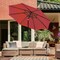 Simple Deluxe 9' Solar Umbrella 32 LED Lighted Patio Umbrella Table Market Umbrella with Push Button Tilt/Crank O LGBRLA9LEDRED - alternate 8
