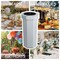 Happimess Fleur 25-Gallon Disposable Corrugated Cardboard Event Trash Can and Recycling Bin, Fog Gray, 2PK HPM1300C-SET2 - alternate 1