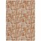 Homeroots 3' X 5' Terra Cotta Tan And Ivory Abstract Washable Indoor Outdoor Area Rug 602533 - alternate 8