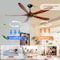 Edendirect Ceiling Fan with Remote Control Multi Speed Reversible Ceiling Fan for Home Commercial Use ZR-W2352P306690 - alternate 7