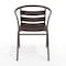 Flash Furniture Lila Bronze Metal Restaurant Stack Chair with Metal Slats TLH-017C-BZ-GG - alternate 17
