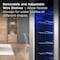Tcl 1.24 Cu. Ft. 12-Bottle Wine Cooler, Low Noise, Digital Controls, LED Light, Glass Door, Stainless TRW12F6AS - alternate 8