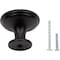 Designperfect 1-1/4 Diameter Round Cabinet Knob, Matte/Flat Black DPA-R11KBLK - alternate 3