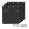 Mytee Products 4PK 24inx24in Semi Truck & Trailers Stripped Rubber Mud Flaps Mud Protection, 4PK MUDFLAP-142424-R01x4 - alternate 1