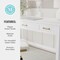 Martha Stewart Hutton Shaker Style Home Office 3 Drawer Desk in White w/Polished Brass Hardware ZG-ZP-20-WH-GLD-MS - alternate 10