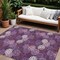 Homeroots 8' X 10' Eggplant Lavender And Ivory Polka Dot Washable Indoor Outdoor Area Rug 594229 - alternate 1
