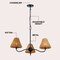 Jonathan Y Grady 27" 3-Light Coastal Farmhouse Adjustable Swooping Arm Metal w/Hand-Woven Rattan Shades LED Cha JYL9559C - alternate 10