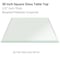 Fab Glass And Mirror 32in. Clear Square Glass Table Top 1/4in. Thick Flat Polished Tempered Eased Corners 32SQR6THFLTE - alternate 1