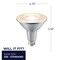 Bulbrite 120-Watt Equivalent Dimmable Flood PAR38 Medium E26 LED Light Bulb, 2700K, 2PK 861792 - alternate 4