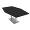Skutchi Designs Hexagon Conference Table With Power Unit, 48 in W, 84 in L, Black HAR-HEX.IR-48X84-DOU-U999ST19-NA - alternate 1