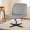 Yssoa Simple Deluxe Wide Criss Cross Legged Chair, Swivel Office Desk Chair, Height Adjustable PU Leather 3A88FNCHAIROFFICELEAGRY01 - alternate 1