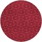 Homeroots 8' Red Black And Ivory Round Geometric Washable Indoor Outdoor Area Rug 596760 - alternate 8
