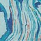 Homeroots 8' X 10' Blue Pink And Green Abstract Washable Indoor Outdoor Area Rug 600225 - alternate 9