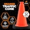 Xpose Safety Traffic Safety Cone, 12 in, PVC Plastic, No Collar, Orange, 6 pk OTC12-6-X-S - alternate 9