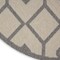 Homeroots 8' Cream And Gray Round Geometric Indoor Outdoor Area Rug 550654 - alternate 9