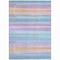 Homeroots 5' X 8' Lavender Sky Blue And Beige Striped Washable Indoor Outdoor Area Rug 631216 - alternate 9
