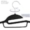 Elama Home 30 Piece Rubber Non Slip Hanger with U-Slide in Black ELH-007-BLACK - alternate 6