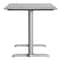 Flash Furniture 48"x30" Tabletop, Gray Faux Concrete, Seamless Surface Technology, 5x22 Silver Table Height T-Bases ST-REC3048-CMGY-T0522S-GG - alternate 9