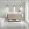 James Martin Vanities Breckenridge 60" Dbl Vanity, Whitewashed Oak, w/3 CM Siberian Silestone Top w/FreePower WirelessCharg 330-V60D-WWO-FSFR - alternate 6