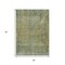 Homeroots 5' X 8' Green And Ivory Abstract Washable Indoor Outdoor Area Rug 631096 - alternate 8