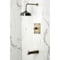 Kingston Brass Single-Handle Pressure Balanced Tub and Shower Faucet, Antique Brass KB6343DL - alternate 5