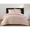 Homeroots Blush Queen Polyester 180 Thread Count Washable Duvet Cover Set 529068 - alternate 7