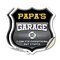 Signmission Papa's Garage I Can Fix Everything But Stupid, 12 inch X 12 inch, Vinyl Decal, 2PK SHI-D-2PACK-12-490-PAPA - alternate 1